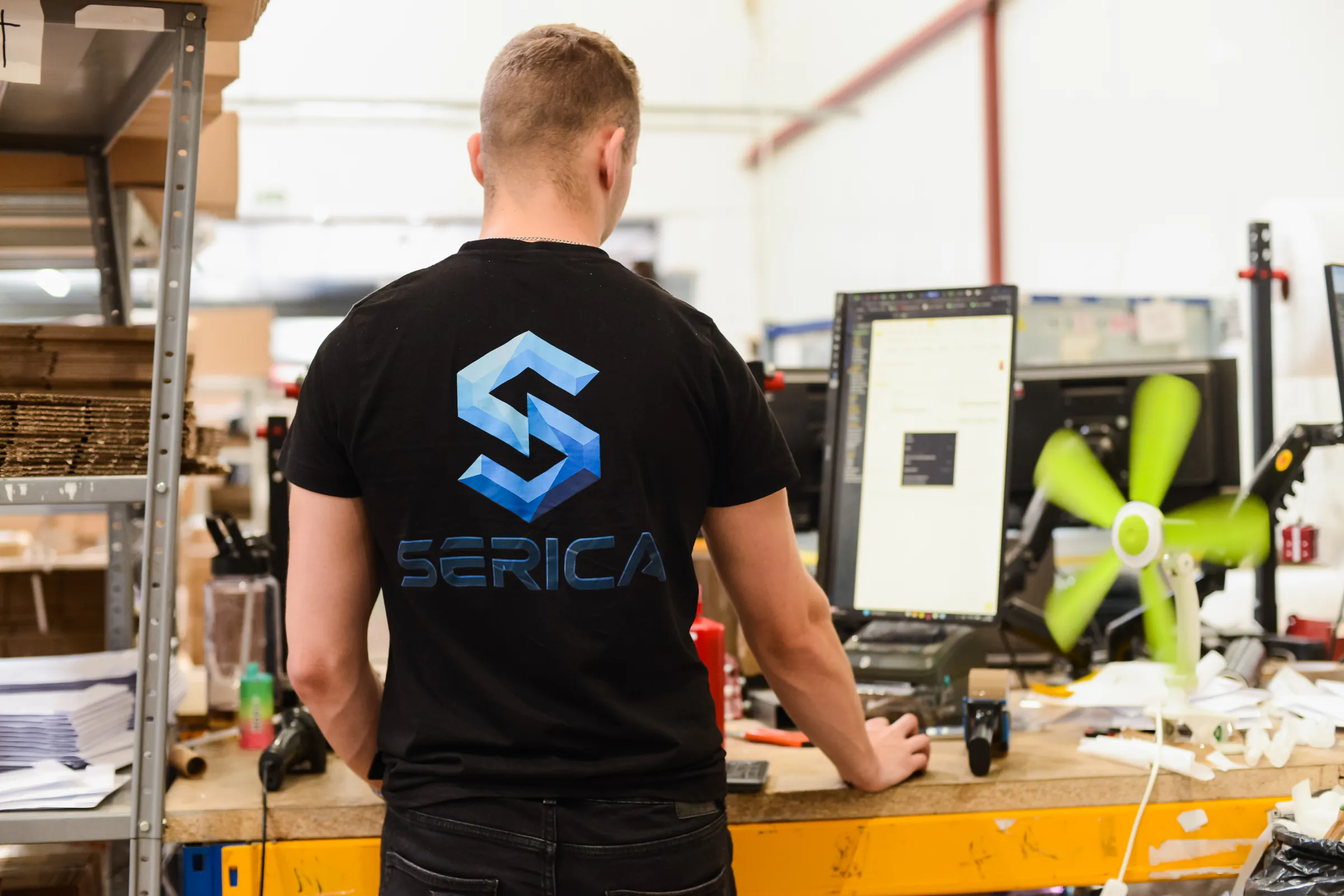 Stanowisko pracy w magazynie Serica